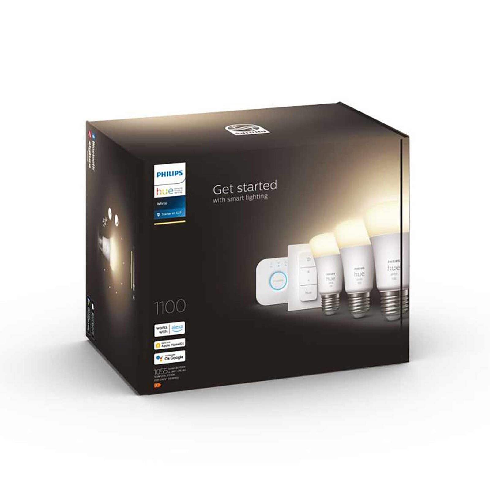 Philips Hue White Ambiance Starter Kit E27 A60 9.5 W Bluetooth x 3
