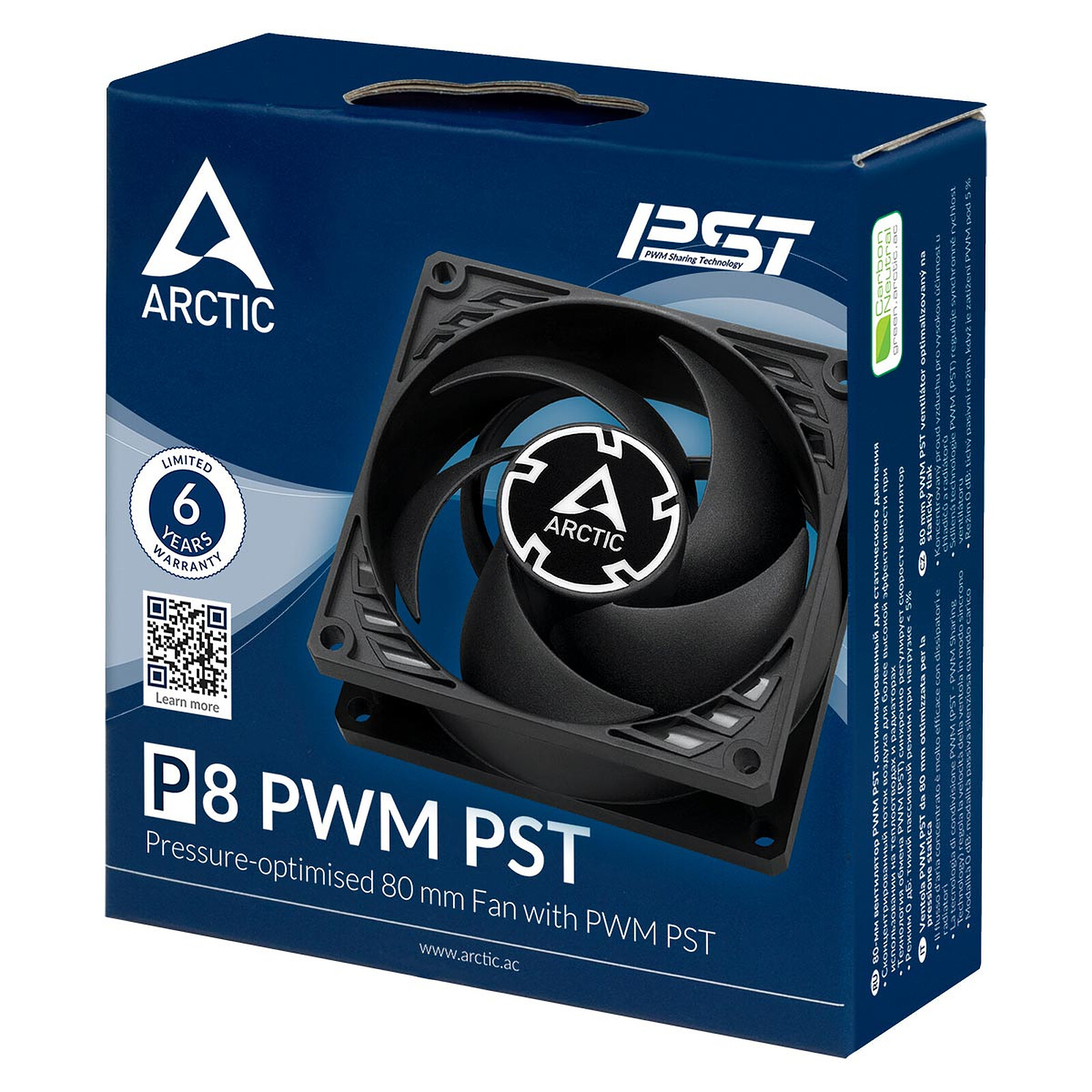 Arctic P8 PWM PST Black
