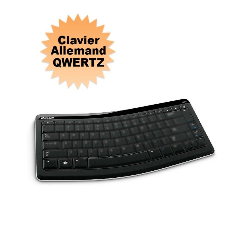 Clavier Microsoft Bluetooth Mobile 5000 (Allemand QWERTZ, Noir)