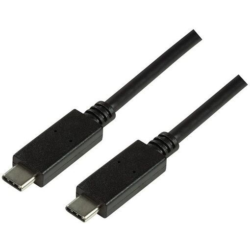 Cable Logilink USB 2.0 Gen2 Tipo-C 1m Negro