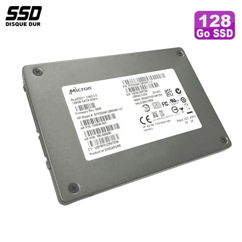 Disque SSD interne Micron Tech RealSSD C400 128 Go 2,5" SATA III