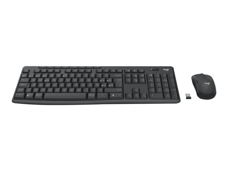 Logitech MK370 Business Combo - Wireless Keyboard and Mouse Set - Bluetooth LE - QWERTY - Graphite