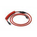 Glorious PC Gaming Race Coiled Cable, Crimson Red (USB-C to USB-A)