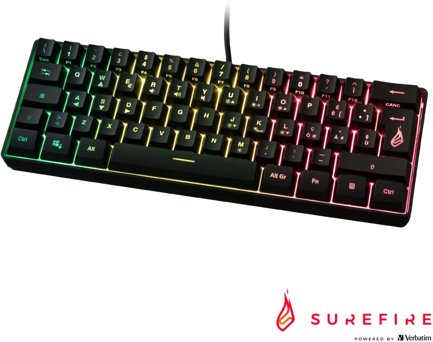 Verbatim Gaming Keyboard X1 RGB AZERTY