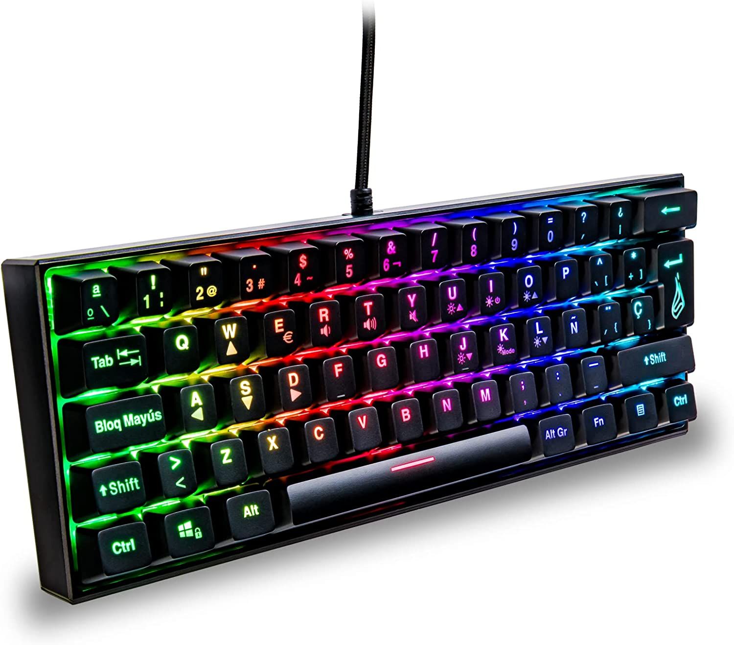 Verbatim RGB M1 QWERTY Spanish Keyboard