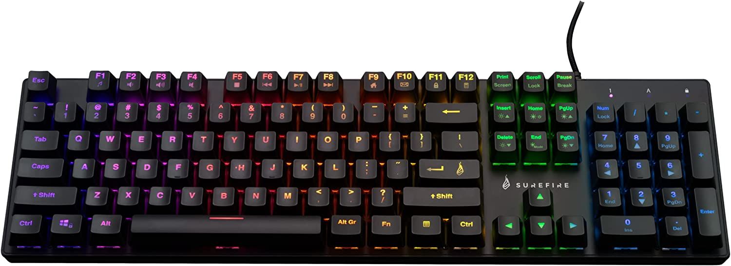 Verbatim M2 RGB USB Wired Gaming Keyboard (QWERTY, US English)