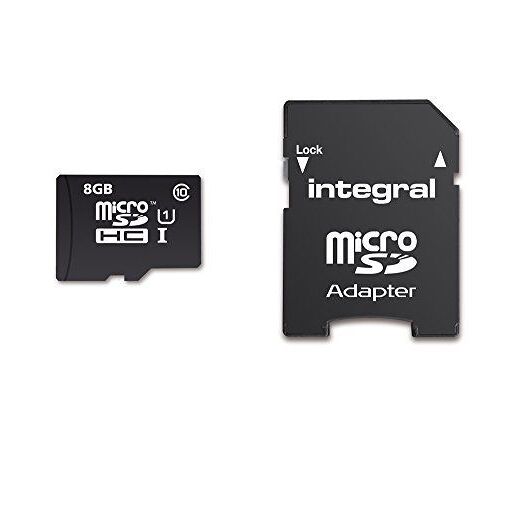 Integral UltimaPro 8GB MicroSDHC Card (UHS-I U1 / Class 10 with Adapter)