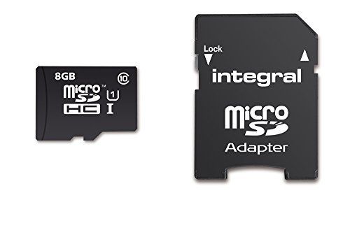 Tarjeta de memoria Integral UltimaPro 8 GB microSDHC (UHS-I U1 / Clase 10 con adaptador)