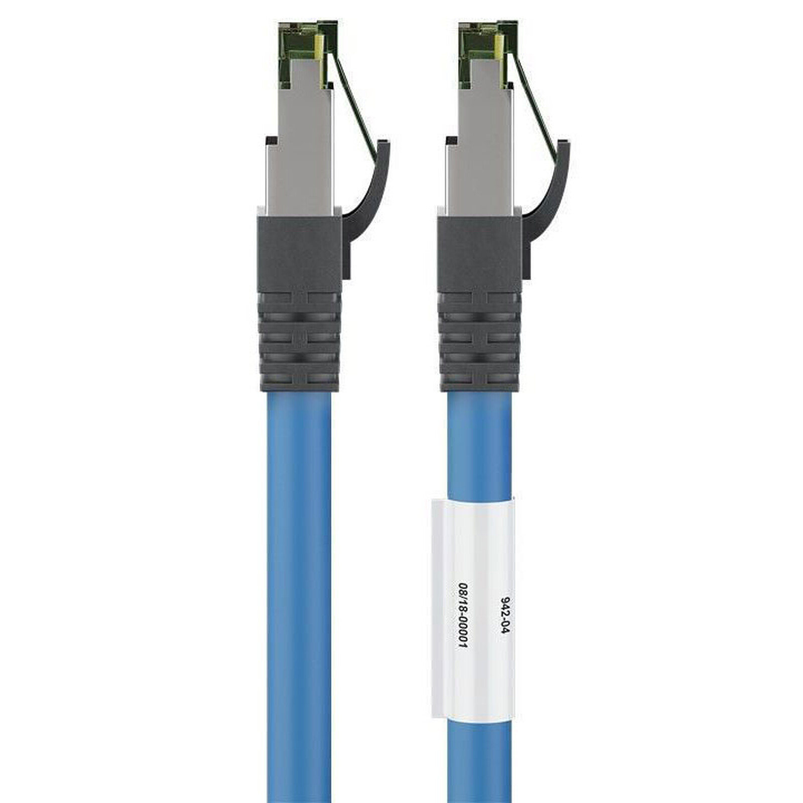 Goobay RJ45 Cat 8.1 S/FTP cable 0.50 m (Blue)