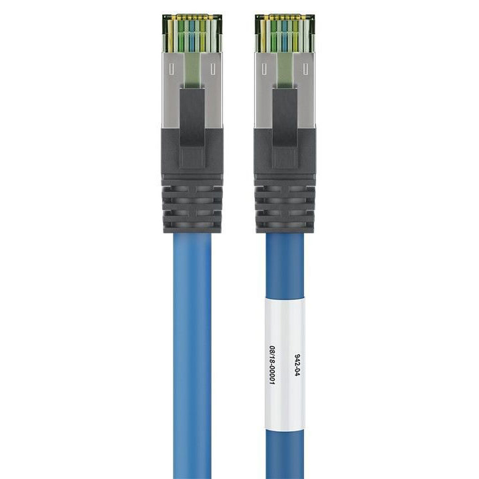 Goobay RJ45 Cat 8.1 S/FTP cable 0.50 m (Blue)