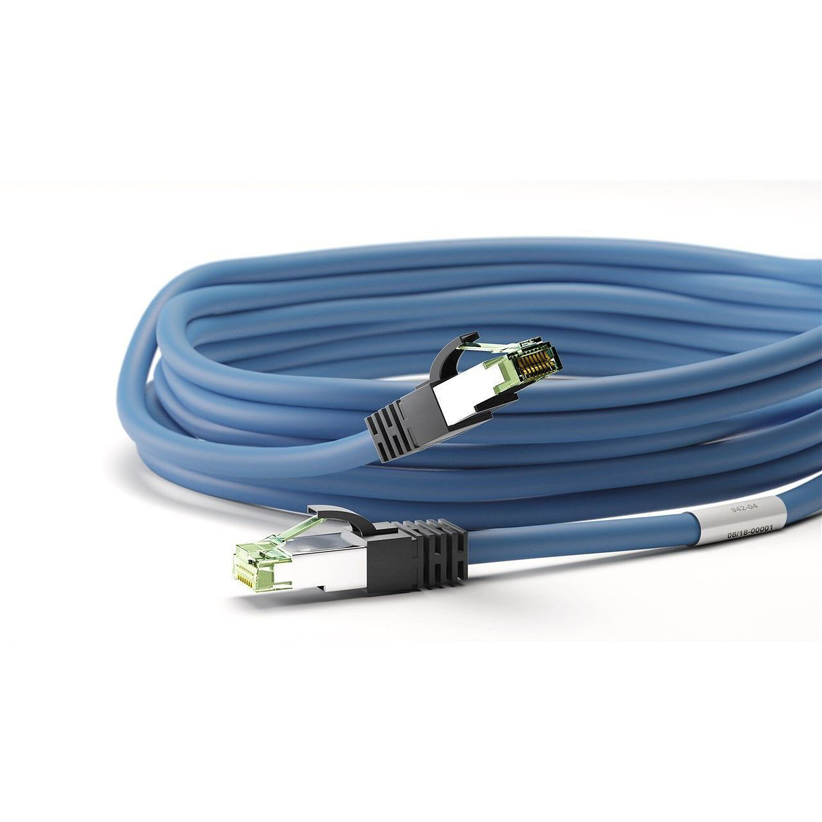 Goobay RJ45 Cat 8.1 S/FTP cable 0.50 m (Blue)