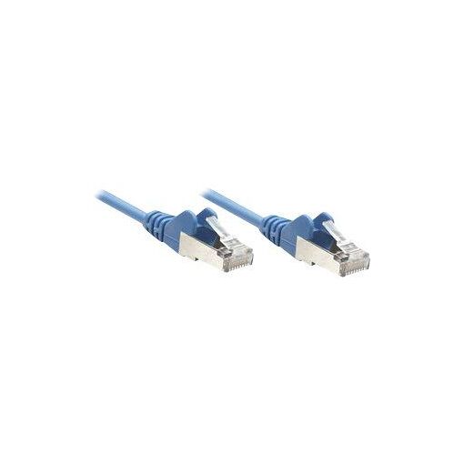 Câble de raccordement réseau Intellinet, Cat5e, 15 m, Bleu, SF/UTP, contacts plaqués or, sans crochet