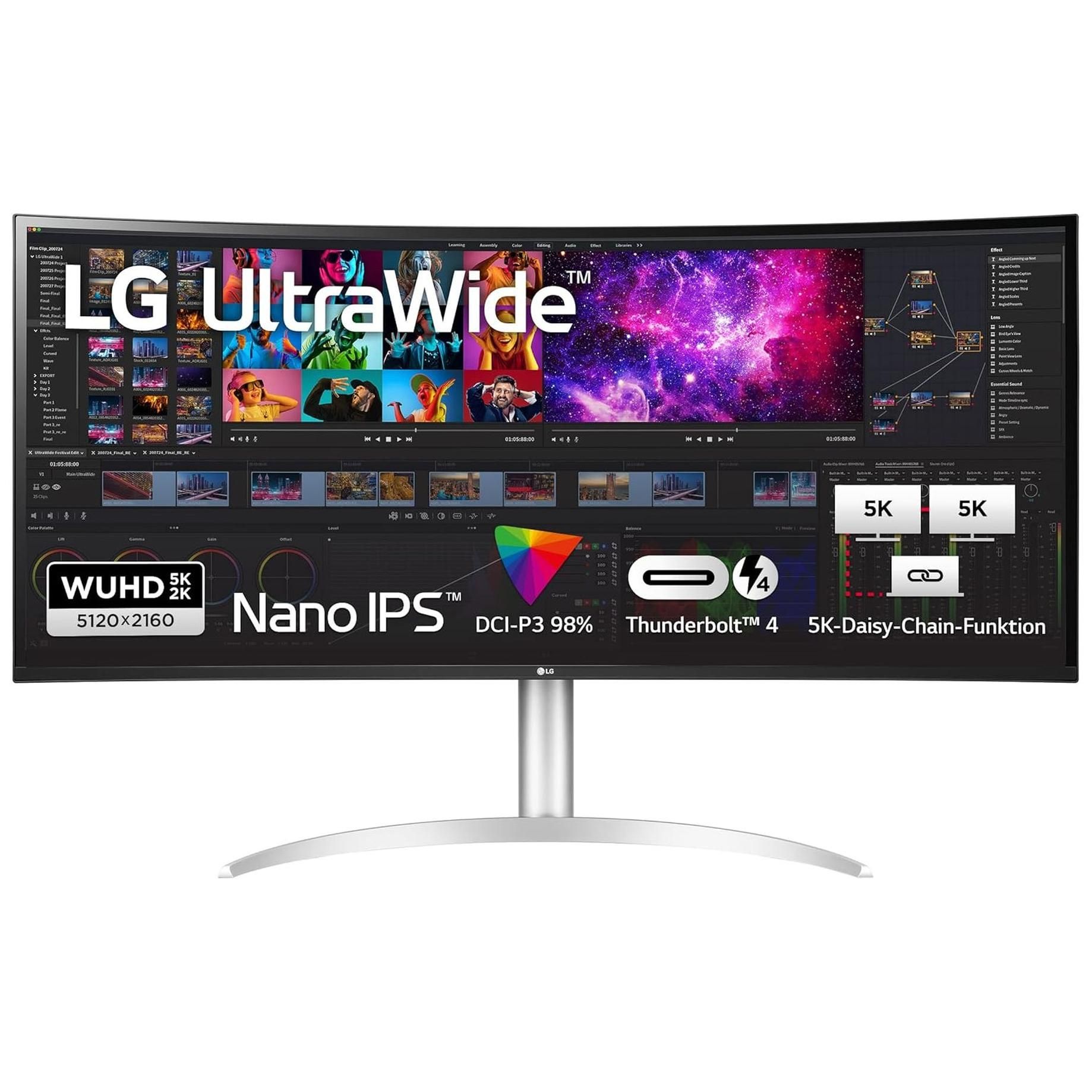 LG UltraWide 40WP95XP-W 39.7" Curved LCD Screen