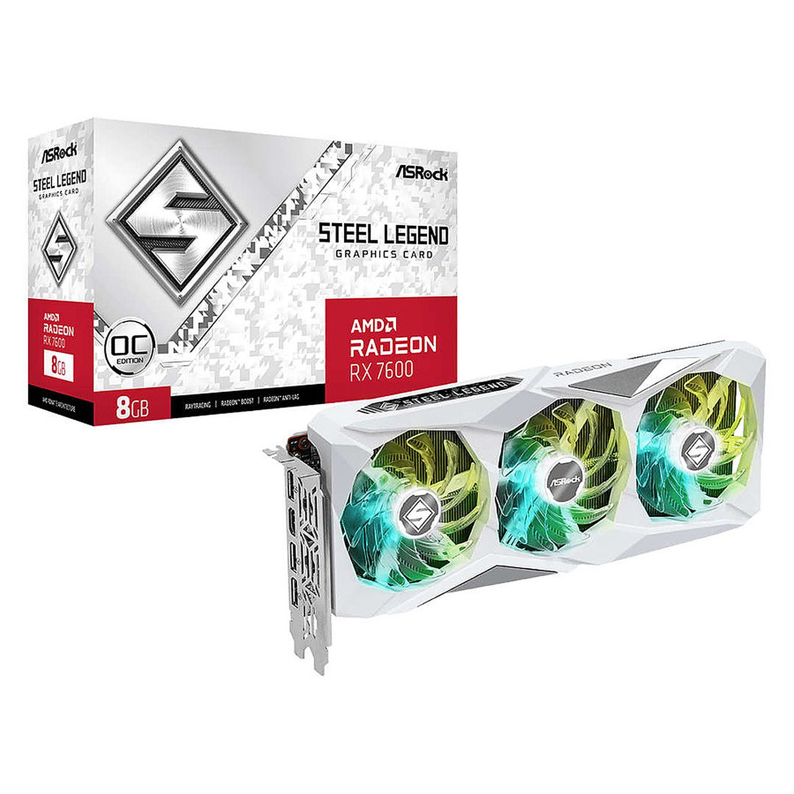 ASRock Radeon RX 7600 Steel Legend 8GB, 8192MB GDDR6