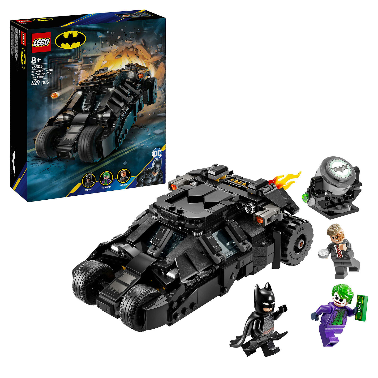 LEGO DC Batman 76303 The Batman Batmobile Tumbler vs Two-Face and The Joker