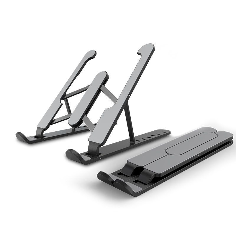 Adjustable Laptop Stand, Black - Compatible with 10-15.6 Inch Laptops, Tablets (up to 8kg)