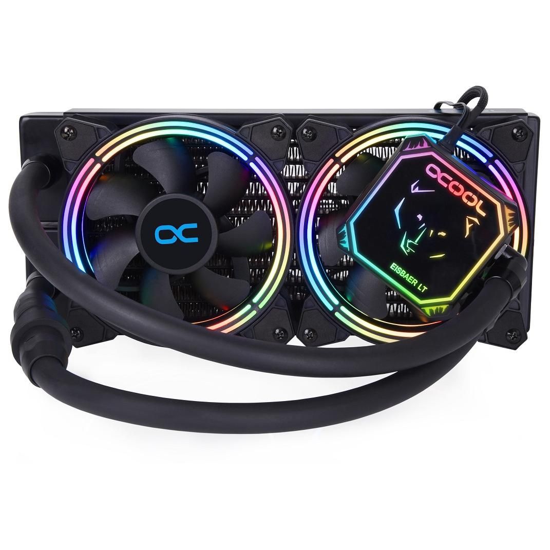 Alphacool Eisbaer Aurora LT240 All-in-One Liquid CPU Cooler, 12cm Black