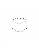 Rehau Axis Outside Angle 60x40 PVC IK10 White