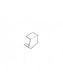 Rehau Axis Flat Angle 60x40 PVC IK10 White