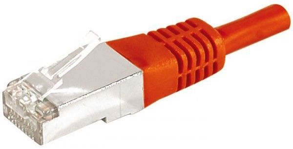 Dexlan Cat6a RJ45 Patch Cable F/UTP - Red, 10m