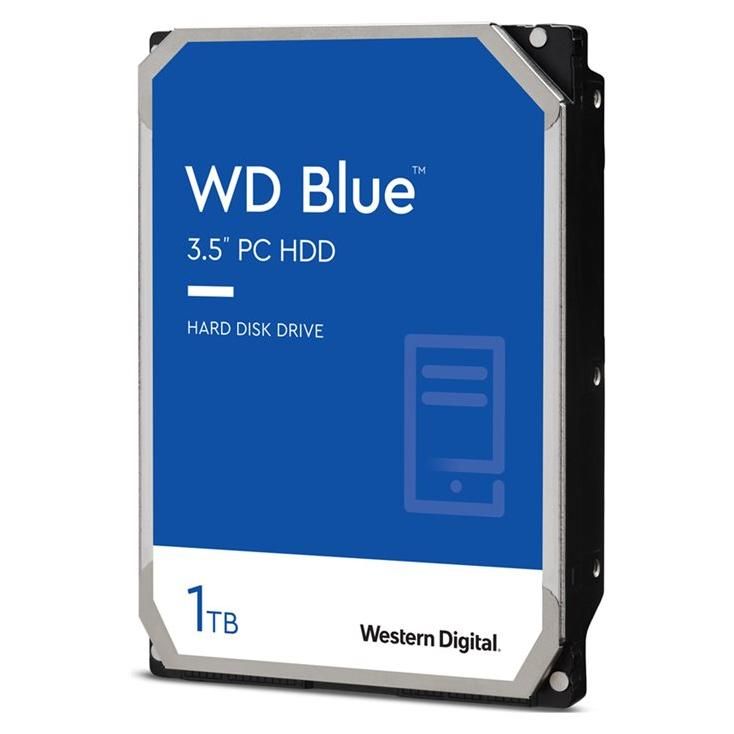 Western Digital Blue 1TB Internal Hard Drive - 3.5" SATA, 5400 RPM, 64MB Buffer