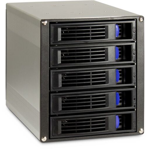 Inter-Tech ST-5255, Caja para Disco Duro de 2,5/3,5 Pulgadas, Negra