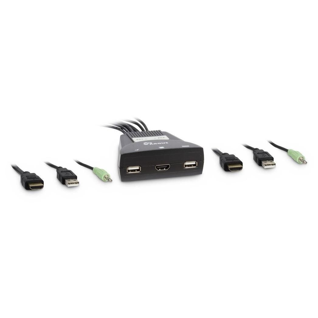 Inter-Tech 88887340 Switch Screen, Keyboard and Mouse Black