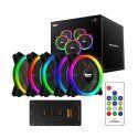 Darkflash Pro ARGB Fan Set (5in1, 120mm, Black)