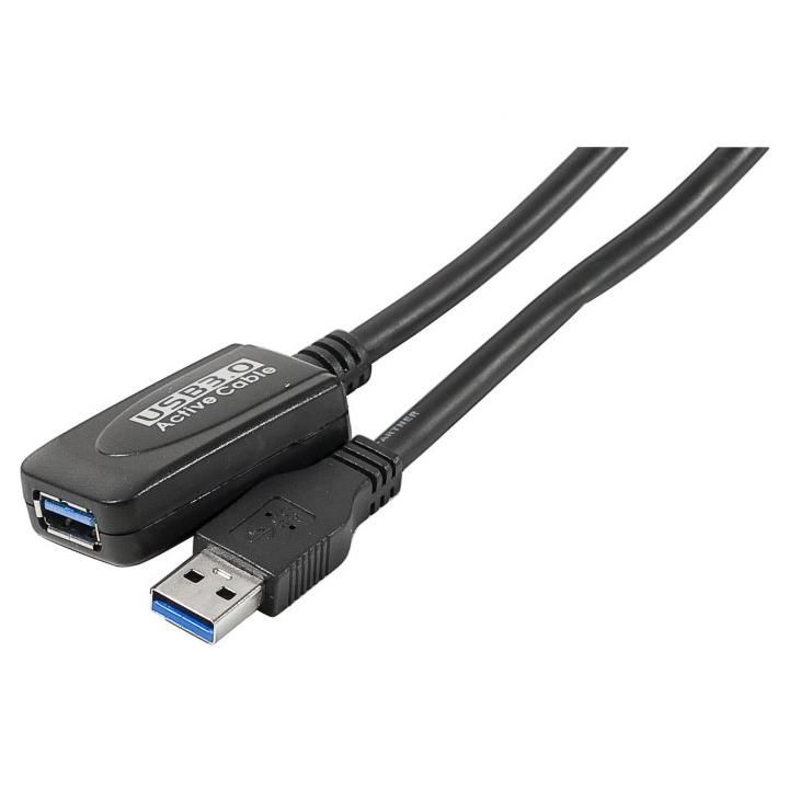 Exc USB 3.2 Gen 1 (3.1 Gen 1) 5m USB A Cable - Black