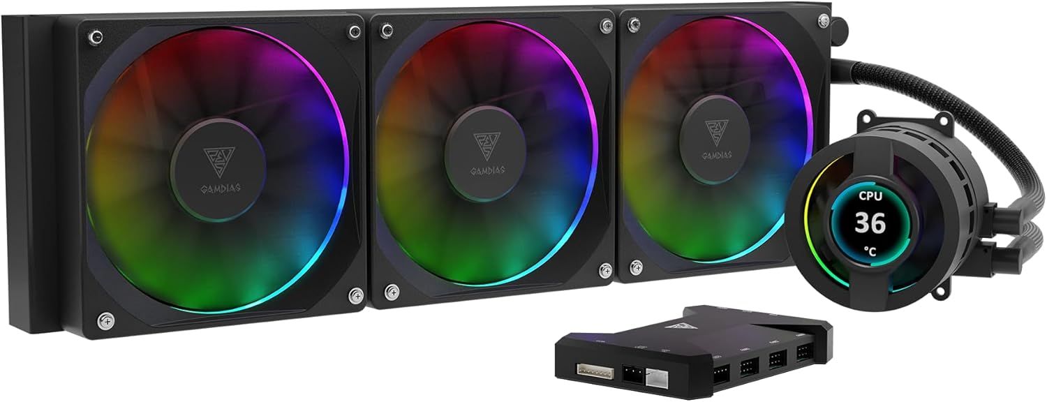 Gamdias Chione P3-360U RGB Water Cooling Kit (Black)