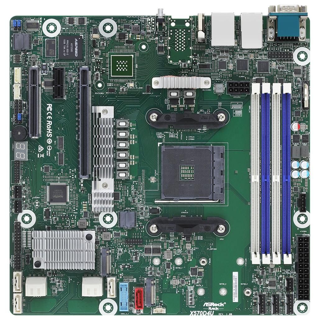 ASRock X570D4U AMD X570 Motherboard (AM4, Micro ATX)