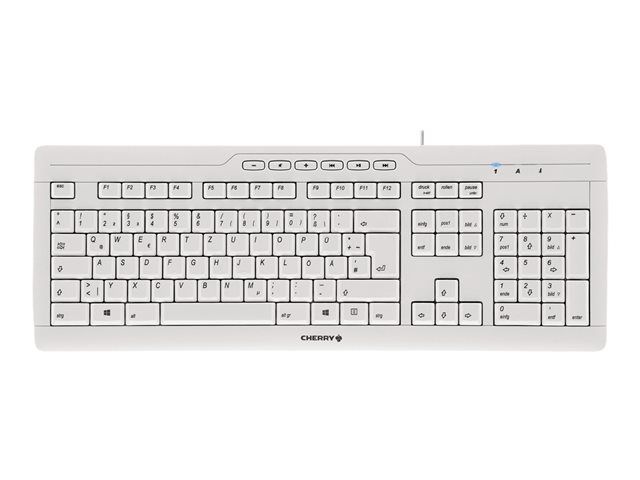 Cherry Stream 3.0 Keyboard - USB - Spanish - Cherry SX Switch - Light Gray