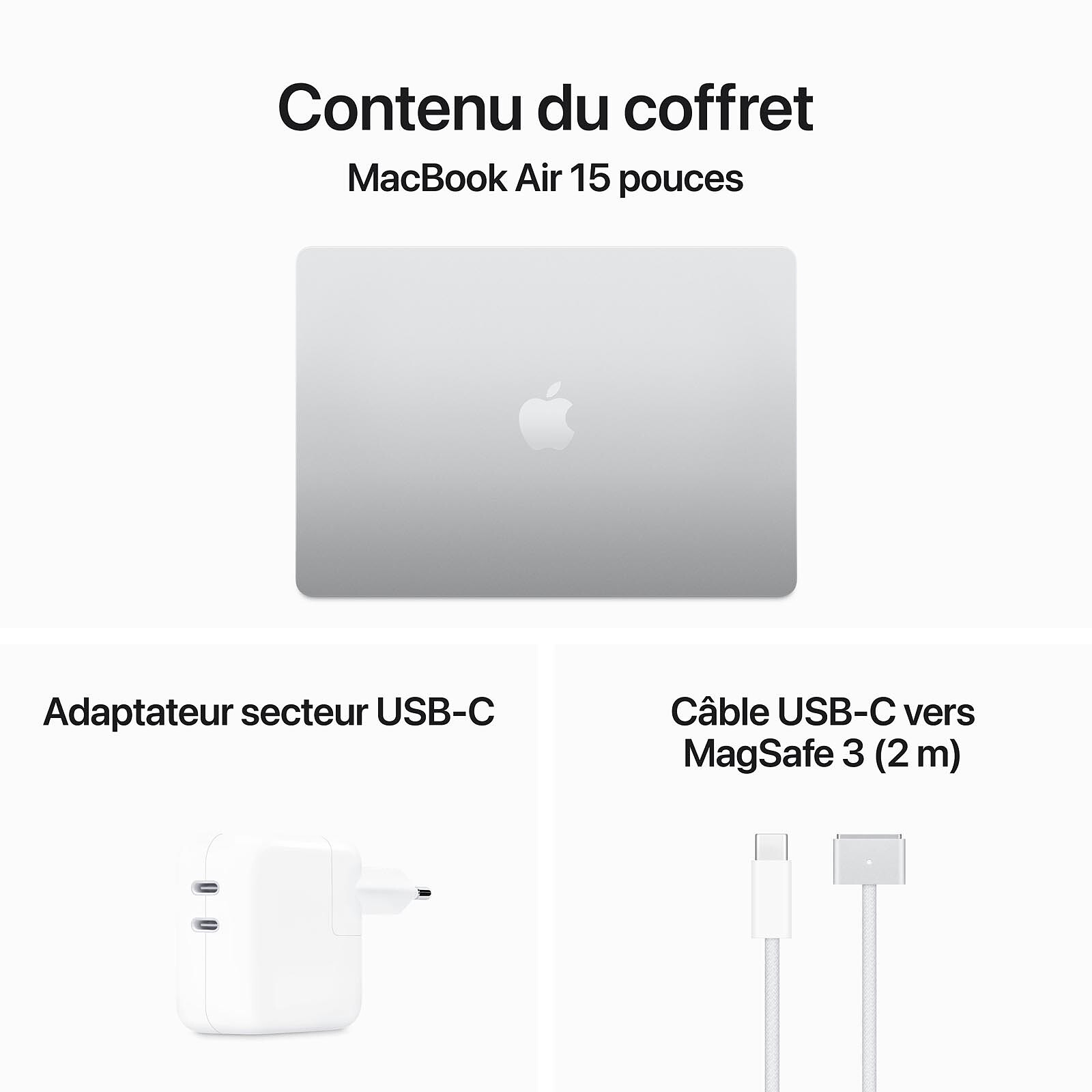 Apple MacBook Air M3 15in (2024) Silver 8GB/256GB (MRYP3FN/A)