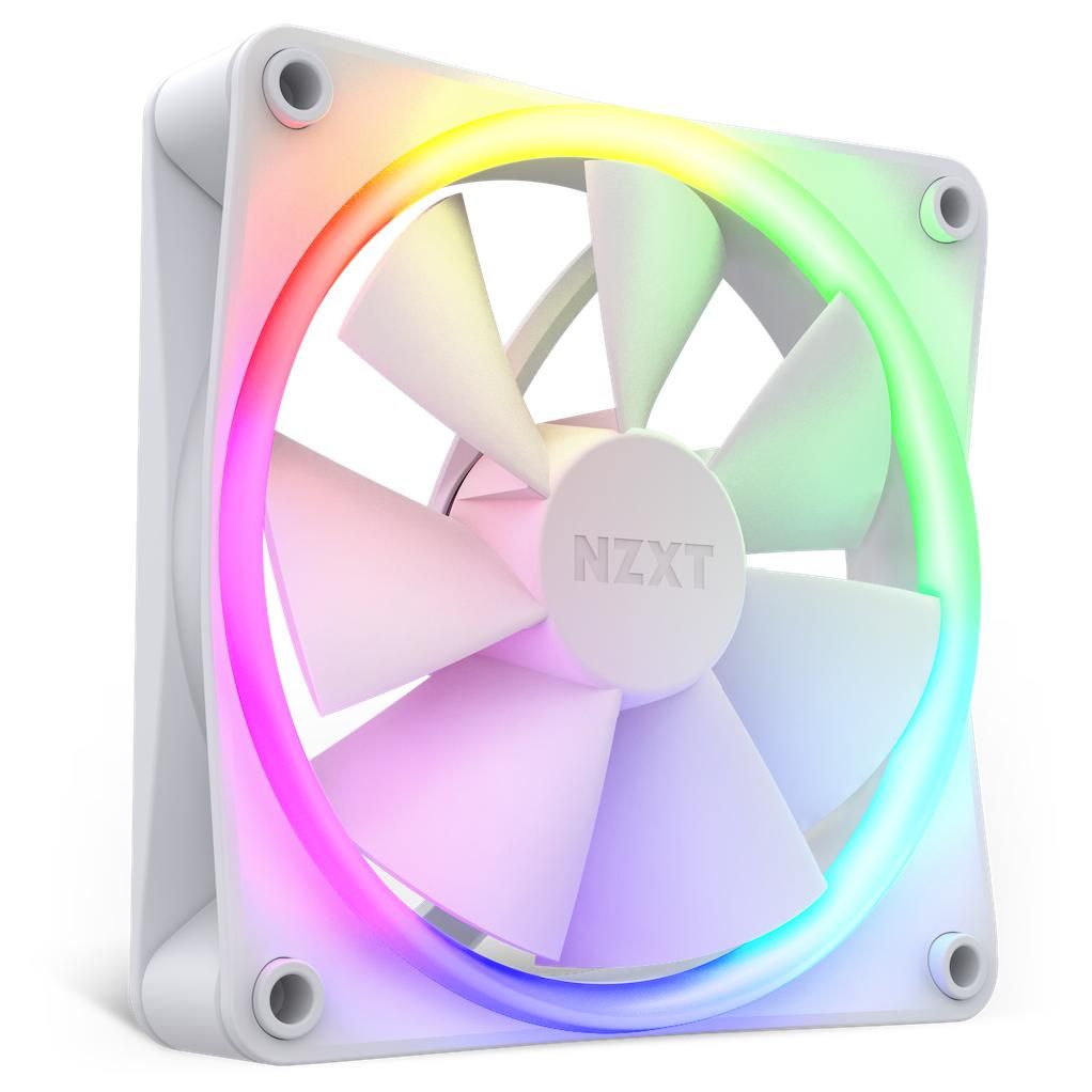 NZXT F120 RGB Fan Triple Pack - 12cm, White