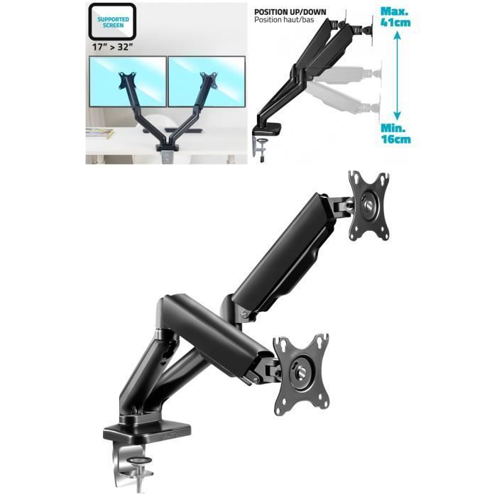 Advance Ergomount Dual Monitor Stand for 2 Screens (17-32")
