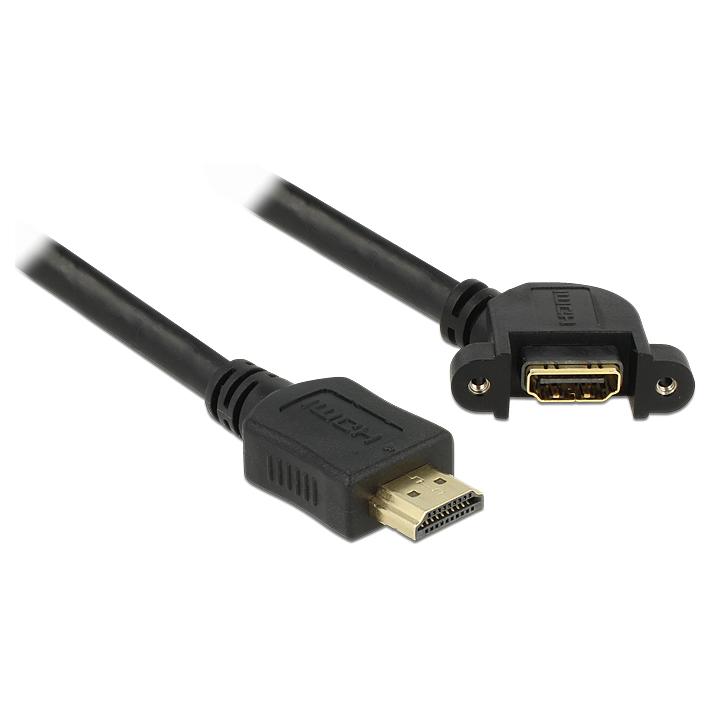 Câble HDMI Delock avec Ethernet - 1 m - Noir