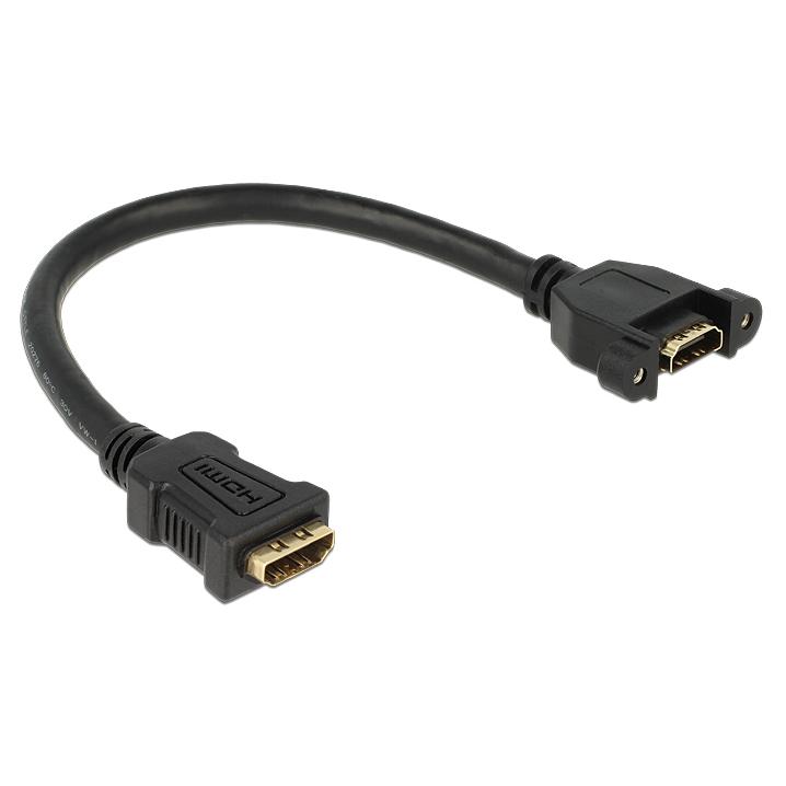 Delock HDMI Cable - 25cm Black