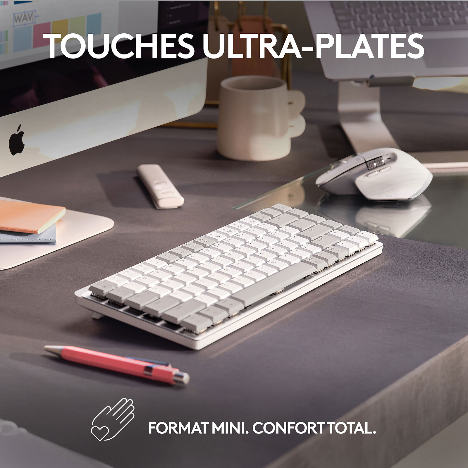 Logitech MX Mechanical Mini pour Mac (Gris clair)