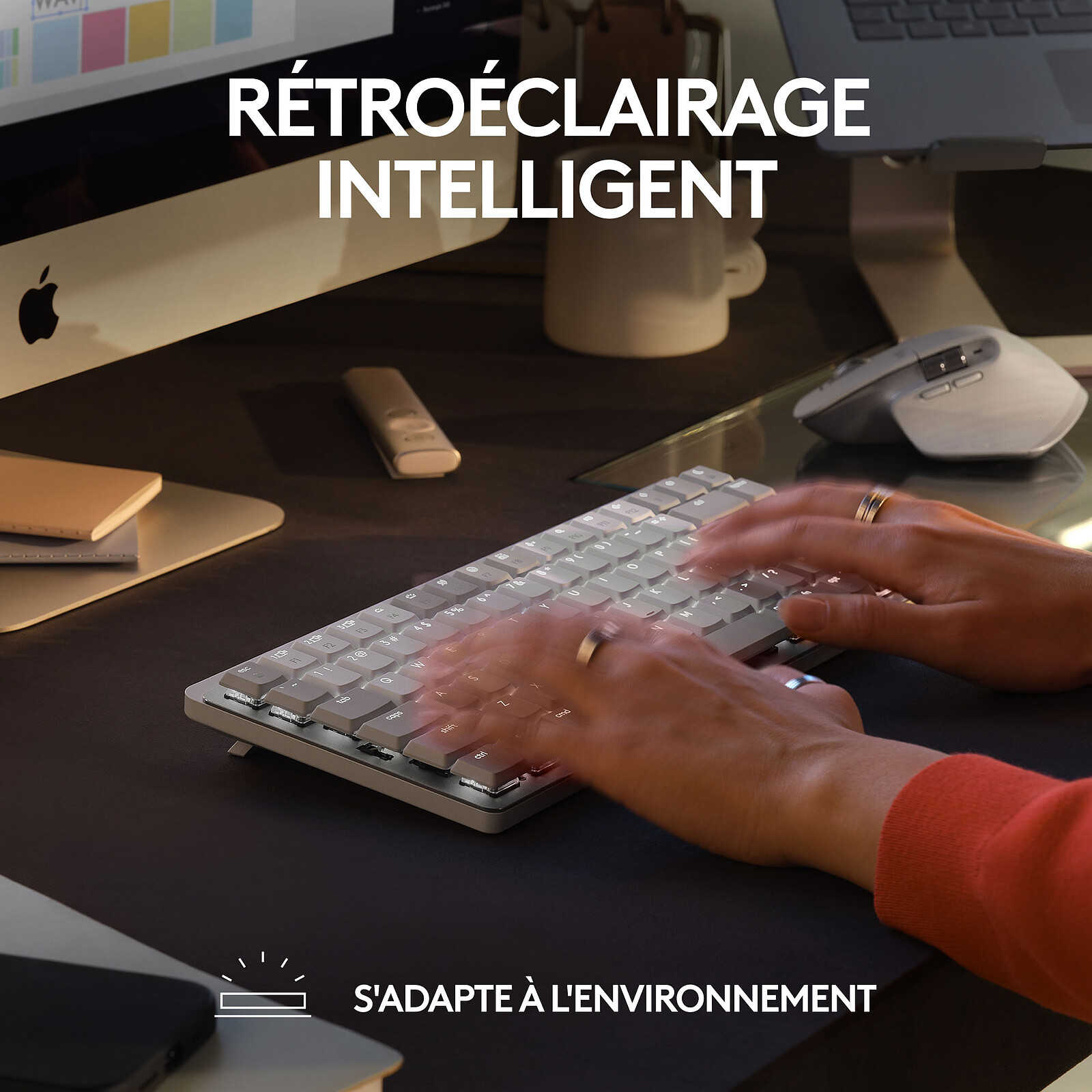 Logitech MX Mechanical Mini pour Mac (Gris clair)