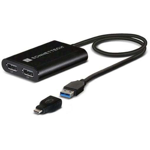 Adaptateur Sonnet Double 4K 60 Hz DisplayPort pour Mac M1