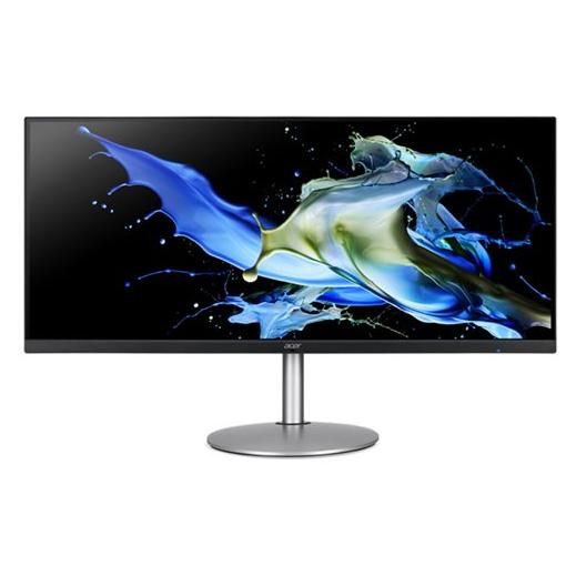 Acer CB342CU - CB2 Series 34-inch LED Monitor - UWQHD 3440x1440 @ 75Hz, IPS, 400 cd/m², 1ms, HDMI, DisplayPort, USB-C, Built-in Speakers, Silver