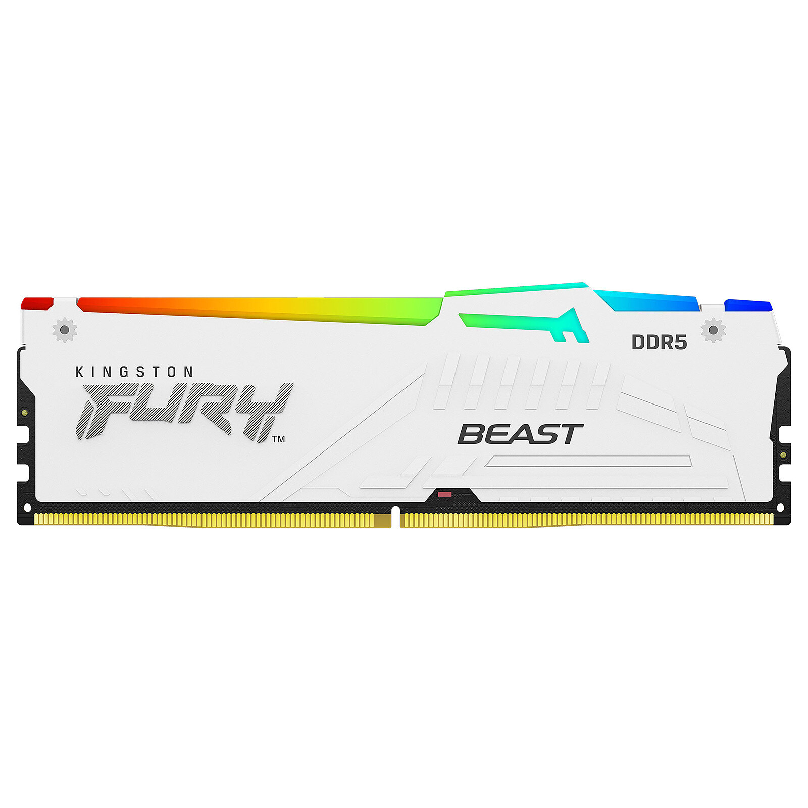 Kingston FURY Beast RGB 64GB (4 x 16GB) DDR5 6000 MHz CL40 - White 