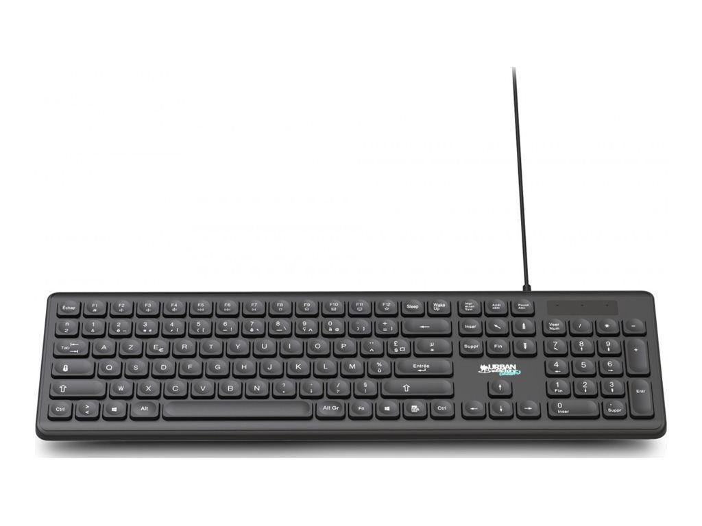 Urban Factory Cyclee Keyboard - Eco-Design - USB - Black
