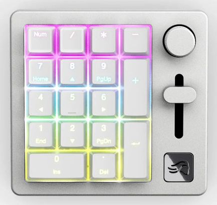 Keychron GMMK Numpad Home/Office USB + RF Wireless + Bluetooth Keyboard - White