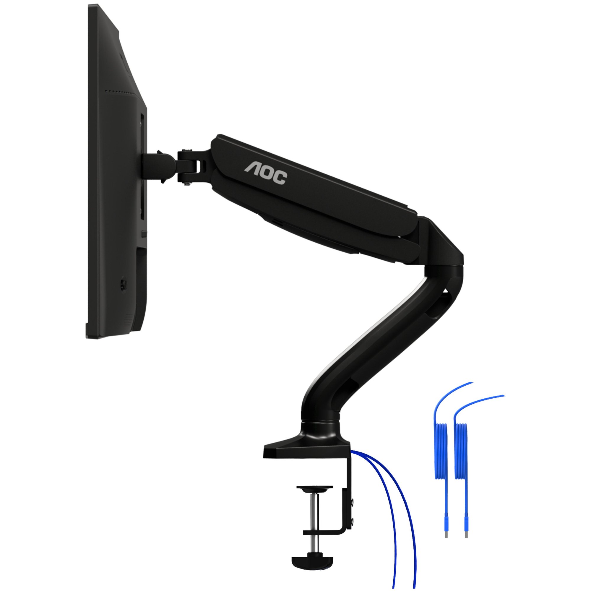 AOC AS110DX Gas Spring Monitor Arm, 32" Black