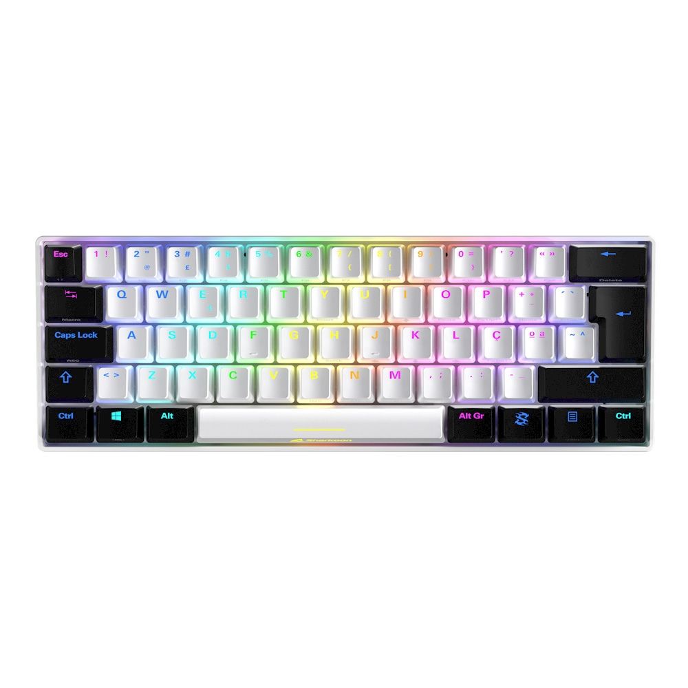 Sharkoon S4 Gaming Keyboard, USB QWERTY, White