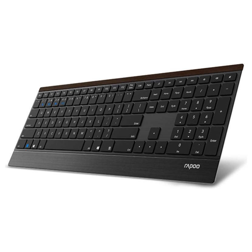 Rapoo Universal Wireless RF + Bluetooth Keyboard E9500M - Black