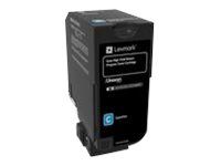 Lexmark High-Yield Cyan Toner Cartridge, LCCP/LRP for Lexmark CX725de/CX725dhe/CX725dte