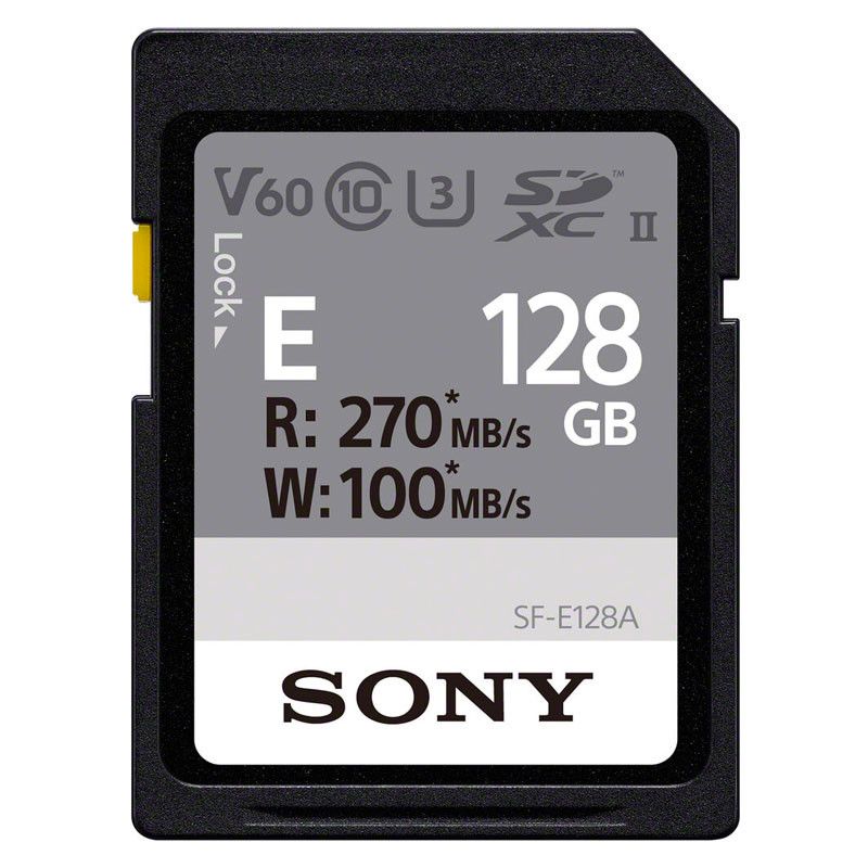 Sony 128GB SD Card UHS-II Class 3 (U3) - SFE-128-A
