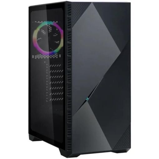 Caja de PC de torre media Zalman Z3 Iceberg RGB con panel de vidrio - Negro